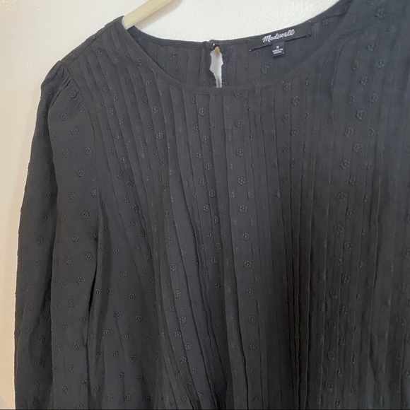 Madewell Embroidered Pintuck Mini Dress - Picture 4 of 8